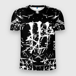 Мужская спорт-футболка Monster energy белые штрихи краско