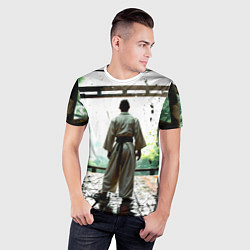 Футболка спортивная мужская Боец айкидо в Японии, цвет: 3D-принт — фото 2