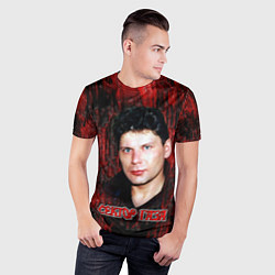Футболка спортивная мужская Сектор газа фото Юрий Хой, цвет: 3D-принт — фото 2