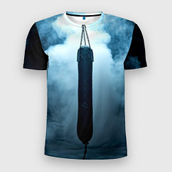 Футболка спортивная мужская Боксерская груша в дыму, цвет: 3D-принт