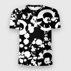 Футболка спортивная мужская Модная чб абстракция - нейроарт, цвет: 3D-принт
