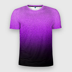 Футболка спортивная мужская Магический градиент крошка чёрно-фиолетовый, цвет: 3D-принт