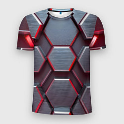 Мужская спорт-футболка Бордовый бронежилет