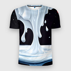 Футболка спортивная мужская Молочная текстура, цвет: 3D-принт