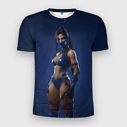 Футболка спортивная мужская Китана в латексном костюме, цвет: 3D-принт