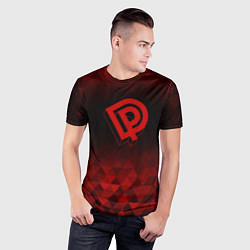 Футболка спортивная мужская Deep Purple red poly, цвет: 3D-принт — фото 2