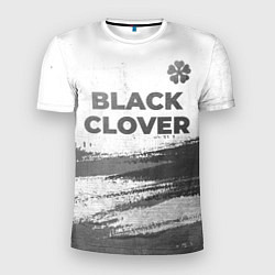 Мужская спорт-футболка Black Clover - white gradient посередине