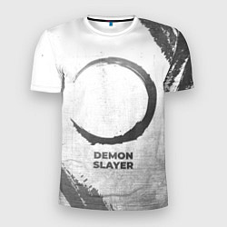 Мужская спорт-футболка Demon Slayer - white gradient