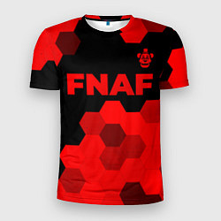 Футболка спортивная мужская FNAF - red gradient посередине, цвет: 3D-принт