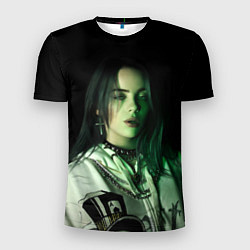 Футболка спортивная мужская Billie Eilish with cross, цвет: 3D-принт