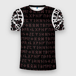 Футболка спортивная мужская Руны викингов, цвет: 3D-принт