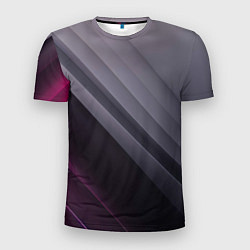 Футболка спортивная мужская Color black grey, цвет: 3D-принт