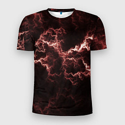 Футболка спортивная мужская Lightning red, цвет: 3D-принт