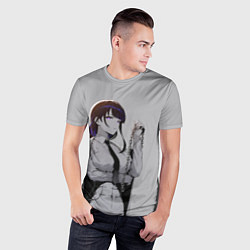 Футболка спортивная мужская Сегун Райден и цепь, цвет: 3D-принт — фото 2