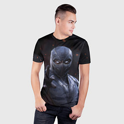 Футболка спортивная мужская Нуб Сайбот и искры, цвет: 3D-принт — фото 2