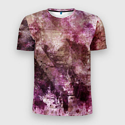 Футболка спортивная мужская Абстракция - dark trash atom with violet, цвет: 3D-принт