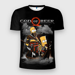 Футболка спортивная мужская God of beer, цвет: 3D-принт