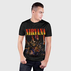 Футболка спортивная мужская Nirvana unplugget, цвет: 3D-принт — фото 2