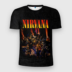 Футболка спортивная мужская Nirvana unplugget, цвет: 3D-принт
