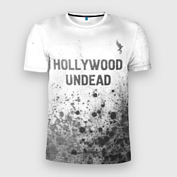 Футболка спортивная мужская Hollywood Undead - white gradient посередине, цвет: 3D-принт
