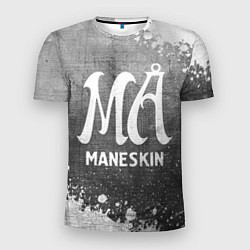 Футболка спортивная мужская Maneskin - grey gradient, цвет: 3D-принт