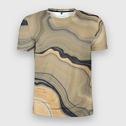 Мужская спорт-футболка Песочный мрамор
