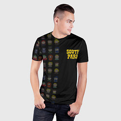 Футболка спортивная мужская South park half pattern, цвет: 3D-принт — фото 2