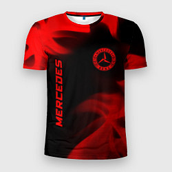 Футболка спортивная мужская Mercedes - red gradient вертикально, цвет: 3D-принт