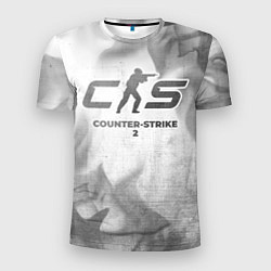 Мужская спорт-футболка Counter-Strike 2 - white gradient