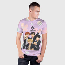 Футболка спортивная мужская Astro anime, цвет: 3D-принт — фото 2