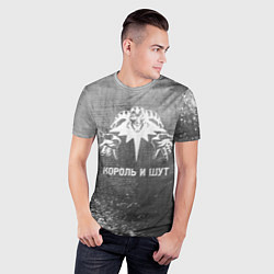 Футболка спортивная мужская Король и Шут - grey gradient, цвет: 3D-принт — фото 2