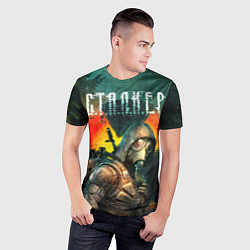 Футболка спортивная мужская Сталкер - Меченый, цвет: 3D-принт — фото 2