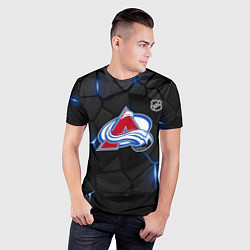 Футболка спортивная мужская Колорадо Эвеланш - плиты с подсветкой, цвет: 3D-принт — фото 2