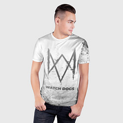Футболка спортивная мужская Watch Dogs - white gradient, цвет: 3D-принт — фото 2