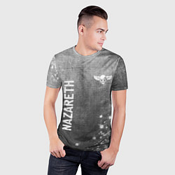 Футболка спортивная мужская Nazareth - grey gradient вертикально, цвет: 3D-принт — фото 2