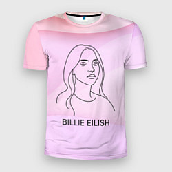 Футболка спортивная мужская Билли Айлиш из линии - минимализм, цвет: 3D-принт