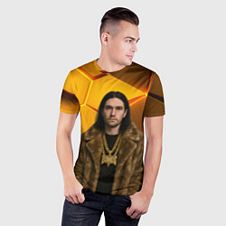 Футболка спортивная мужская Bones с цепью в шубе, цвет: 3D-принт — фото 2