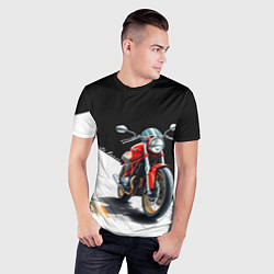 Футболка спортивная мужская Ducati Racer, цвет: 3D-принт — фото 2