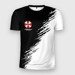 Мужская спорт-футболка Umbrella Corp - black and white