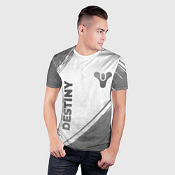 Футболка спортивная мужская Destiny - white gradient вертикально, цвет: 3D-принт — фото 2