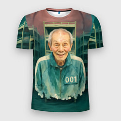 Футболка спортивная мужская Игра в кальмара игрок 001, цвет: 3D-принт