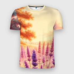 Футболка спортивная мужская Поле цветочное, цвет: 3D-принт