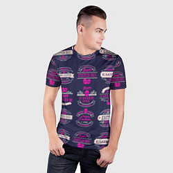 Футболка спортивная мужская Easter pink, цвет: 3D-принт — фото 2