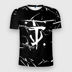 Футболка спортивная мужская Doom logo штрихи, цвет: 3D-принт