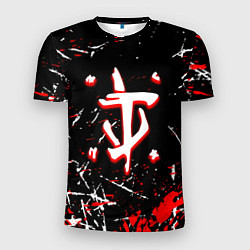 Футболка спортивная мужская Doom краски штрихи, цвет: 3D-принт