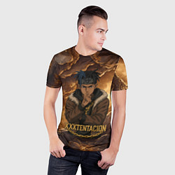 Футболка спортивная мужская XXXTentacion anime style, цвет: 3D-принт — фото 2
