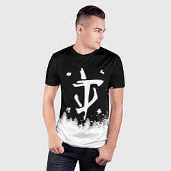 Футболка спортивная мужская Doom winter wild, цвет: 3D-принт — фото 2