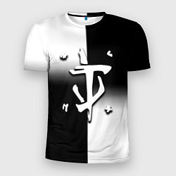 Мужская спорт-футболка Doom black geometry