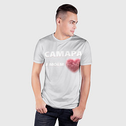 Футболка спортивная мужская Самара в моем сердце, цвет: 3D-принт — фото 2