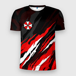 Футболка спортивная мужская Umbrella - красное пламя, цвет: 3D-принт